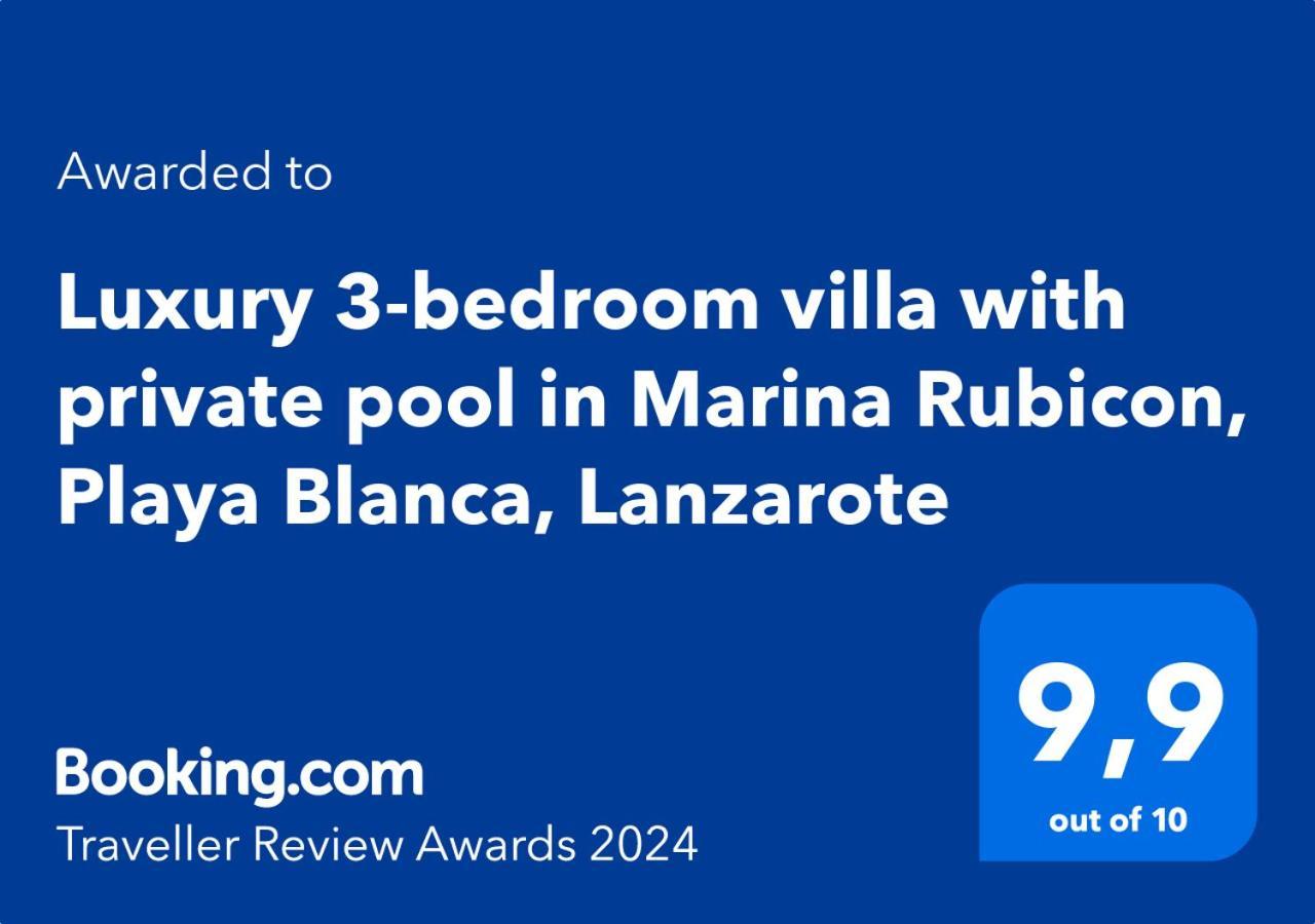 Luxury 3-Bedroom Villa With Heated Private Pool - In Marina Rubicon, Playa Blanca, Lanzarote Exterior foto